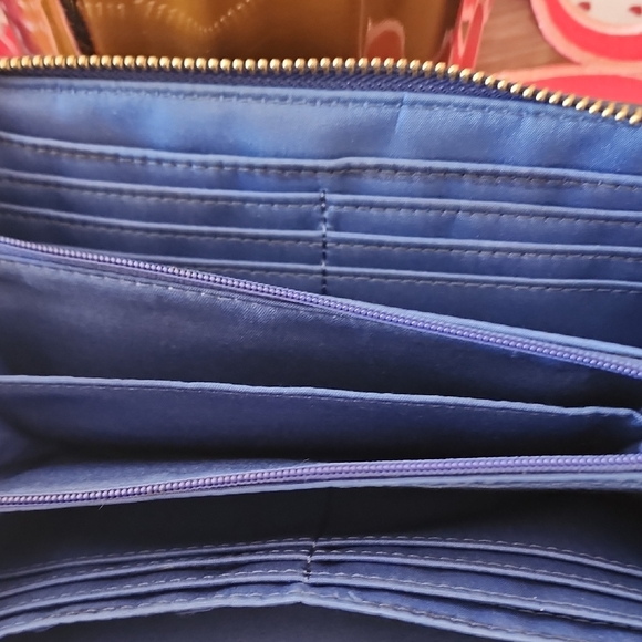 Liz Claiborne Royal Blue Wallet with Logo - Picture 2 of 6